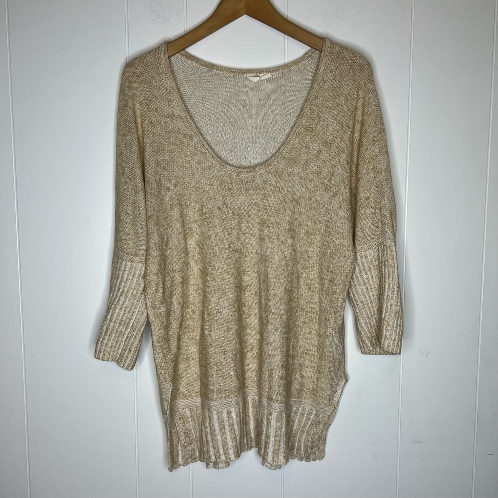 Anthropologie Moth Lightweight sweater oatmeal Color Sz M